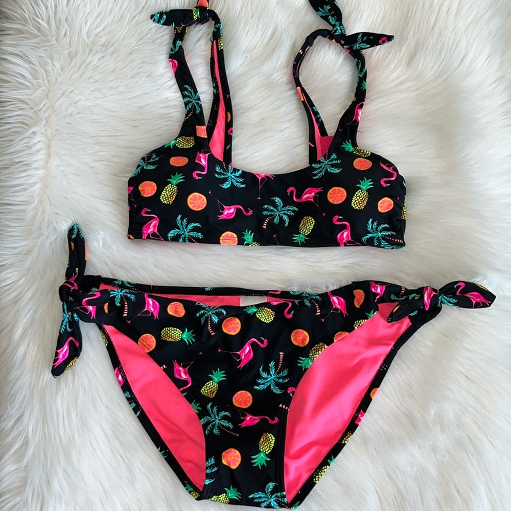 NEW Xhilaration tropical bikini M/L